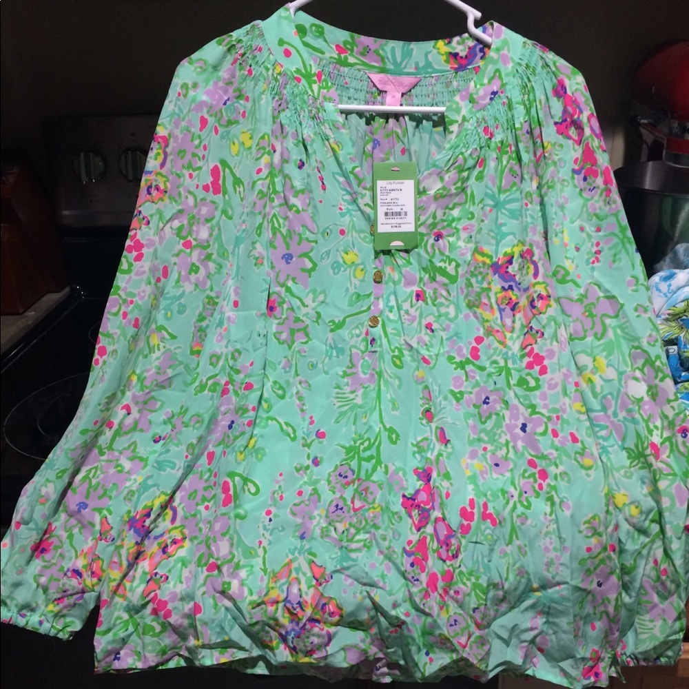 NWT Lilly Pulitzer Southern Charm Poolside Blue M